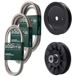  UDC Parts Mower Kit / Belt 140294 + Belt 196103 + Belt 197242 + Pulley 129861 + Pulley 532194326 / Fits Husqvarna GTH264T