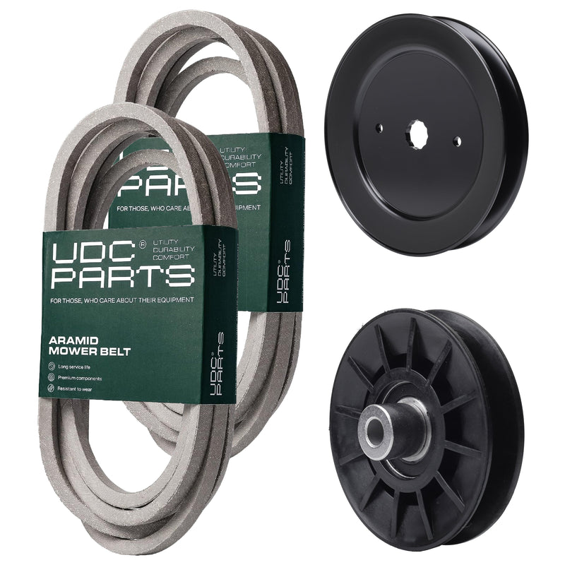 Products -  UDC Parts Mower Kit / Belt 196103 + Belt 197242 + Pulley 129861 + Pulley 532194326 / Fits Husqvarna GTH260 GTH260 XP GTH264T YTH24V48