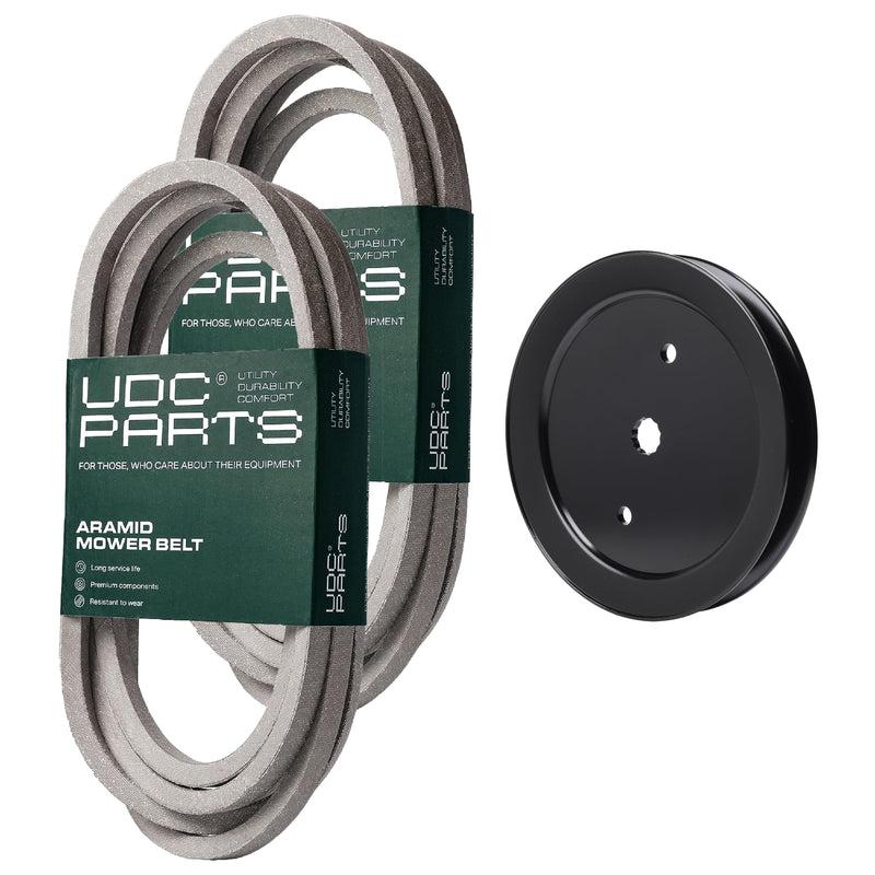  UDC Parts Mower Kit / Belt 539114557 + Belt 539117245 + Pulley 195945 / Fits Husqvarna RZ4219