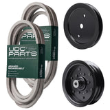 Products -  UDC Parts Mower Kit / Belt 539114557 + Belt 539117245 + Pulley 195945 + Pulley 532196106 / Fits Husqvarna RZ4219