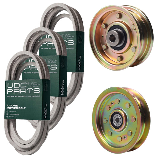 Products -  UDC Parts Mower Kit / Belt 754-04033 + Belt 754-04118 + Belt 954-04153 + Pulley 756-04224 + Pulley 956-04129 / Fits Cub Cadet LT-1045 LT-1046