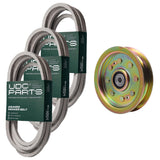  UDC Parts Mower Kit / Belt 754-04033 + Belt 754-0642 + Belt 954-04153 + Pulley 956-04129 / Fits Columbia Q816H Q816K