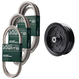 Products -  UDC Parts Mower Kit / Belt 130969 + Belt 196103 + Belt 197242 + Pulley 532196106 / Fits Husqvarna YTH24V48