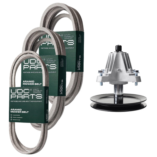 Products -  UDC Parts Mower Kit / Belt 754-04033 + Belt 754-04062 + Belt 754-04118 + Spindle 618-06989 / Fits Yard-Man LT-46