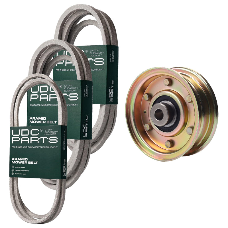  UDC Parts Mower Kit / Belt 754-04033 + Belt 754-04060 + Belt 754-04118 + Pulley 756-04224 / Fits Yard-Man LT-46