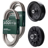Products -  UDC Parts Mower Kit / Belt 196103 + Belt 197242 + Pulley 532194326 + Pulley 532196106 / Fits Husqvarna GTH264T YTH24V48
