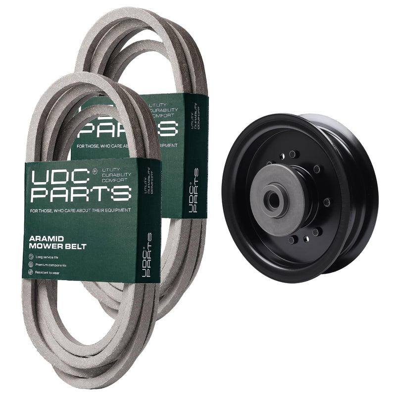  UDC Parts Mower Kit / Belt 539114557 + Belt 539117245 + Pulley 532196104 / Fits Husqvarna LSZ4622 LSZ5422 LSZ5424 RZ4619 RZ4620 RZ5422 RZ5424