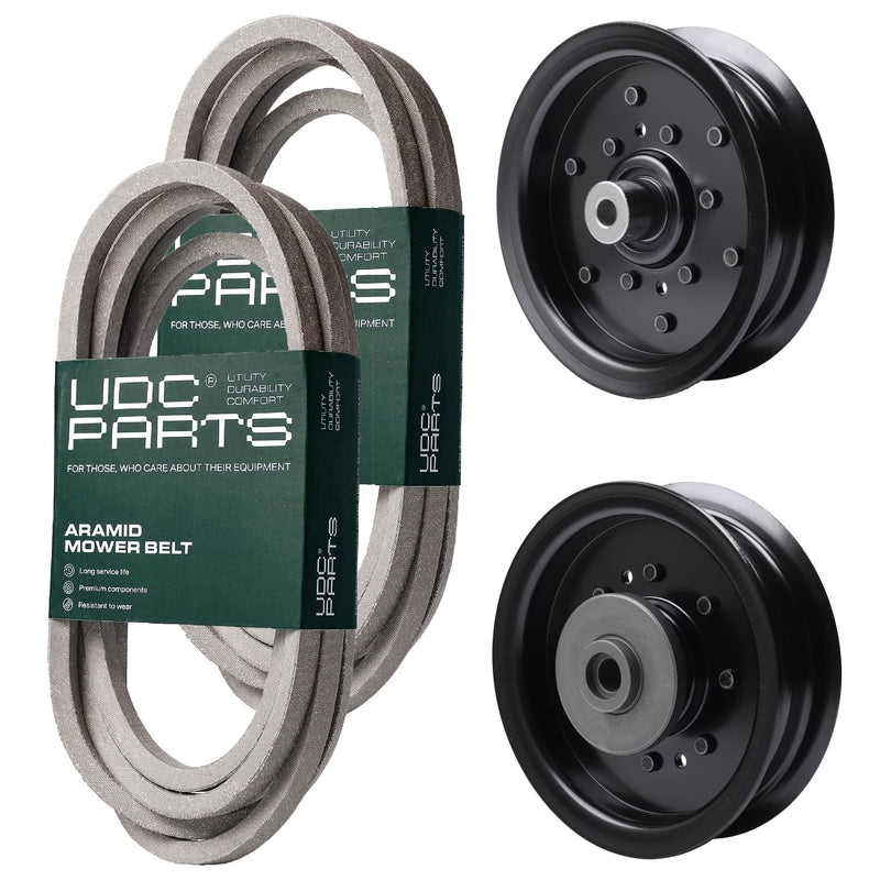 Products -  UDC Parts Mower Kit / Belt 539114557 + Belt 539117245 + Pulley 532196106 + Pulley 532196104 / Fits Husqvarna LSZ4622 LSZ5422 LSZ5424 RZ4619 RZ4620 RZ5422 RZ5424