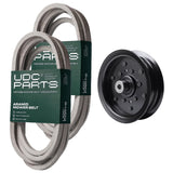  UDC Parts Mower Kit / Belt 539114557 + Belt 539117245 + Pulley 532196106 / Fits Husqvarna LSZ4622 LSZ5422 LSZ5424 RZ4219 RZ4619 RZ4620 RZ5422 RZ5424