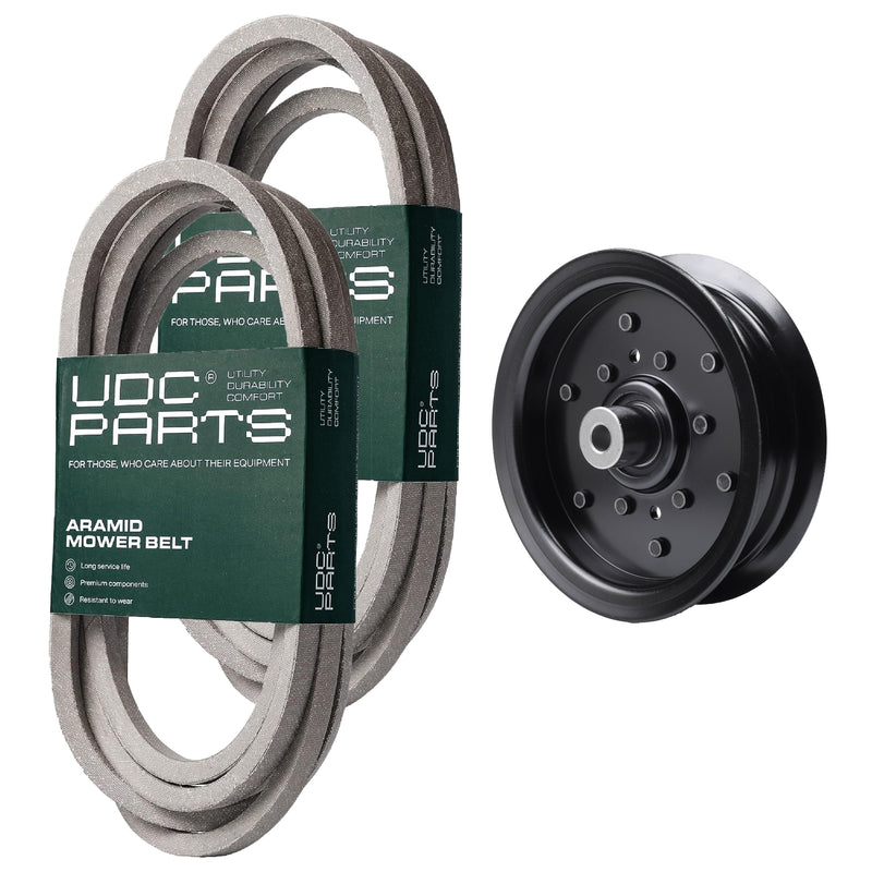  UDC Parts Mower Kit / Belt 539114557 + Belt 539117245 + Pulley 532196106 / Fits Husqvarna LSZ4622 LSZ5422 LSZ5424 RZ4219 RZ4619 RZ4620 RZ5422 RZ5424