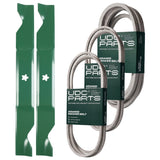 Products -  UDC Parts Mower Kit / Belt 130969 + Belt 197242 + Belt 405143 + 2 Pack Blades 405380 / Fits Jonsered LT2223A2 LT2320A2