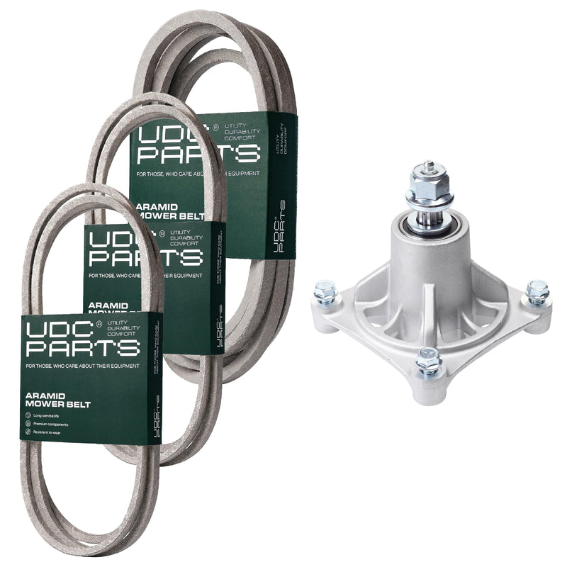  UDC Parts Mower Kit / Belt 130969 + Belt 140218 + Belt 196103 + Pulley 532194326 / Fits Statesman SOGT26H54