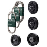 Bulk Lawn Mower Pulleys -  UDC Parts Mower Kit / Belt 130969 + Belt 197242 + Belt 405143 + Pulley 532194326 + Pulley 532196104 + Pulley 532196106 + Pulley 532194327 / Fits Husqvarna YTH220 Twin