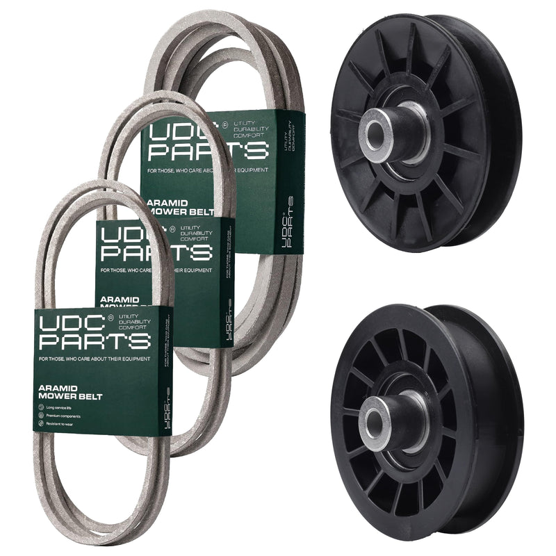 Products -  UDC Parts Mower Kit / Belt 130969 + Belt 197242 + Belt 405143 + Pulley 532194326 + Pulley 532194327 / Fits Jonsered LT2320A2