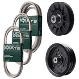 Products -  UDC Parts Mower Kit / Belt 140218 + Belt 197242 + Belt 405143 + Pulley 532194326 + Pulley 532196106 / Fits Jonsered LT2223A2