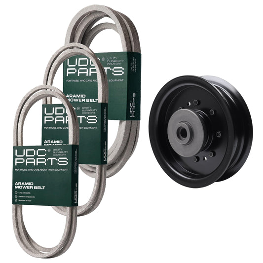 Products -  UDC Parts Mower Kit / Belt 130969 + Belt 140218 + Belt 197242 + Pulley 532196104 / Fits Poulan Pro PBGT22H48