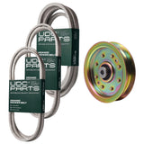  UDC Parts Mower Kit / Belt 754-04118 + Belt 754-0467 + Belt 754-0497 + Pulley 956-04129 / Fits Troy-Bilt Super Bronco