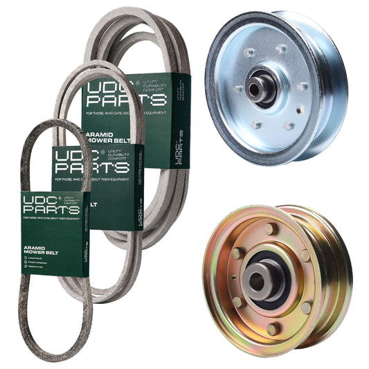 Products -  UDC Parts Mower Kit / Belt 754-04033 + Belt 754-0467 + Belt 754-0468 + Pulley 756-04224 + Pulley 756-1229 / Fits Huskee 608G 608H