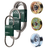 Products -  UDC Parts Mower Kit / Belt 754-04033 + Belt 754-04249 + Belt 754-0468 + Pulley 756-04224 + Pulley 956-04129 + Pulley GY20629 / Fits Yard-Man LT-42