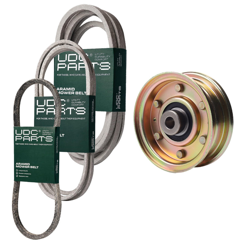  UDC Parts Mower Kit / Belt 754-04033 + Belt 754-04045 + Belt 754-0468 + Pulley 756-04224 / Fits Yard-Man LT-42