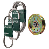  UDC Parts Mower Kit / Belt 754-04033 + Belt 754-04045 + Belt 754-0468 + Pulley 956-04129 / Fits Yard-Man LT-42