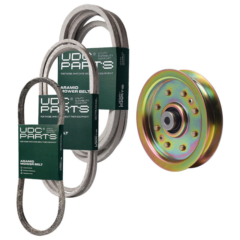  UDC Parts Mower Kit / Belt 754-04033 + Belt 754-04045 + Belt 754-0468 + Pulley 956-04129 / Fits Yard-Man LT-42