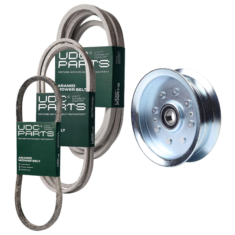  UDC Parts Mower Kit / Belt 754-04033 + Belt 754-04045 + Belt 754-0468 + Pulley GY20629 / Fits Yard-Man LT-42