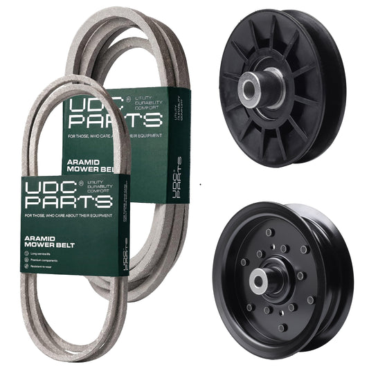 Products -  UDC Parts Mower Kit / Belt 197242 + Belt 197253 + Pulley 532194326 + Pulley 532196106 / Fits Husqvarna YTA24V48