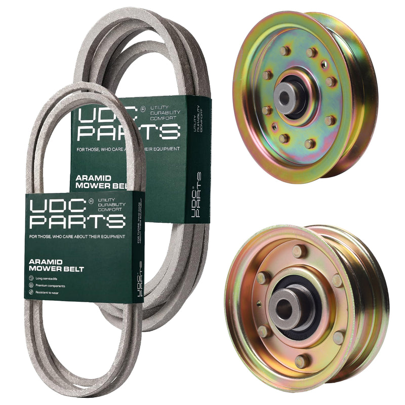 OEM–Equivalent Columbia Belt -  UDC Parts Mower Kit / Belt 754-04219 + Belt 754-04240 + Pulley 756-04224 + Pulley 956-04129 / Fits Craftsman PYT9000