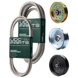 OEM–Equivalent Columbia Belt -  UDC Parts Mower Kit / Belt 754-04317 + Belt 754-04329 + Pulley 756-04511B + Pulley 956-04129 + Pulley GY20629 / Fits Cub Cadet RZT-L54 RZT-S54