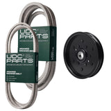 Products -  UDC Parts Mower Kit / Belt 754-04060 + Belt M151649 + Pulley AM106627 / Fits Sabre 1646H 1646H 16V46H