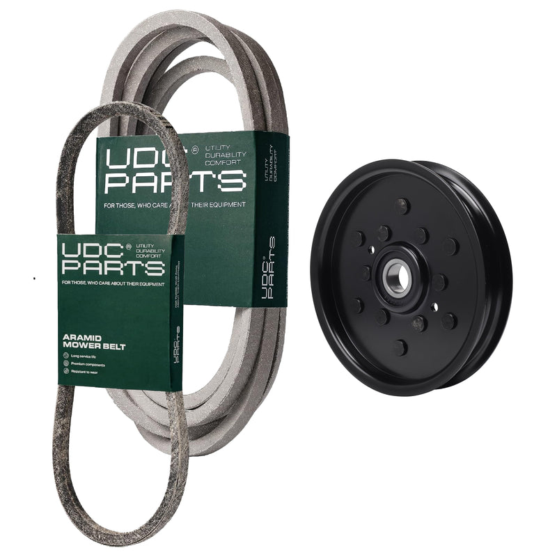 Products -  UDC Parts Mower Kit / Belt M154157 + Belt M158131 + Pulley AM106627 / Fits John Deere Z425 EZTrak 48