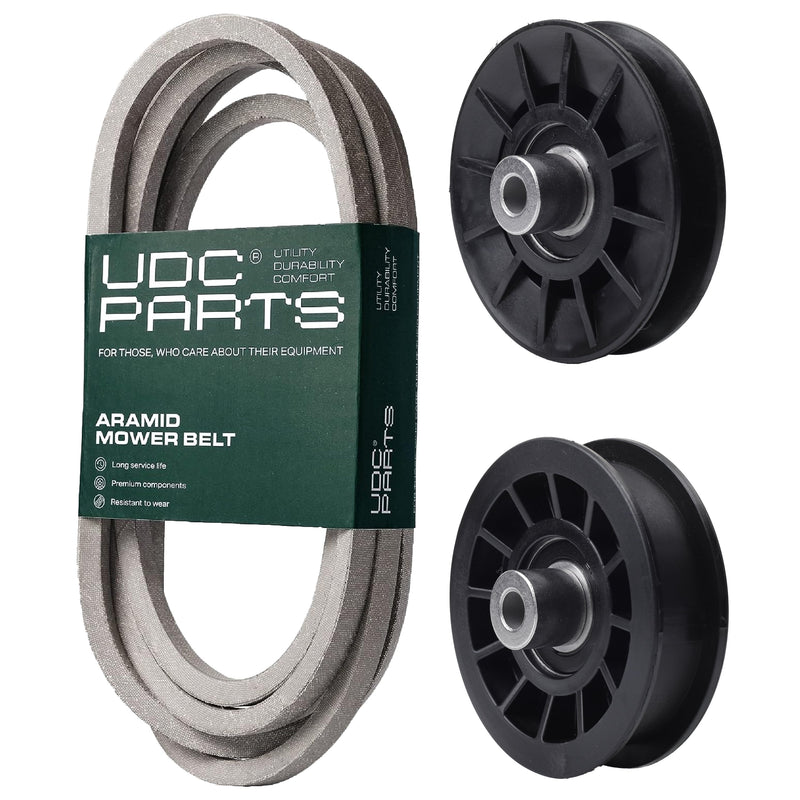  UDC Parts Mower Kit / Belt 539117245 + Pulley 532194326 + Pulley 532194327 / Fits Husqvarna LT1597