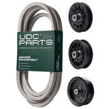  UDC Parts Mower Kit / Belt 197242 + Pulley 532194326 + Pulley 532196106 + Pulley 532194327 / Fits Statesman SOGT22H48