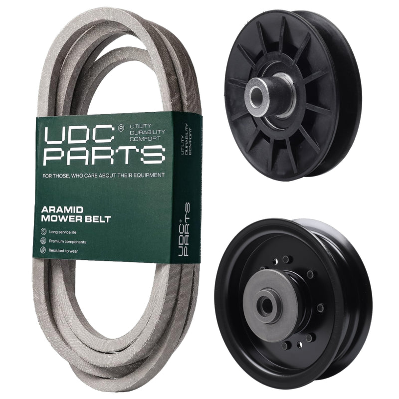  UDC Parts Mower Kit / Belt 539117245 + Pulley 532194326 + Pulley 532196104 / Fits Husqvarna LT1597