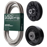 Products -  UDC Parts Mower Kit / Belt 197242 + Pulley 532194326 + Pulley 532196104 / Fits Jonsered LT2323A2 YT48