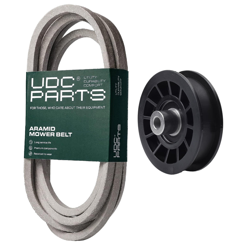  UDC Parts Mower Kit / Belt 539117245 + Pulley 532194327 / Fits Husqvarna LT1597
