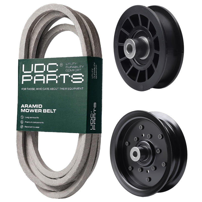 Products -  UDC Parts Mower Kit / Belt 197242 + Pulley 532196106 + Pulley 532194327 / Fits Statesman SOGT22H48