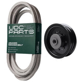  UDC Parts Mower Kit / Belt 196103 + Pulley 532196104 / Fits Husqvarna GTH2454T GTH3052TF
