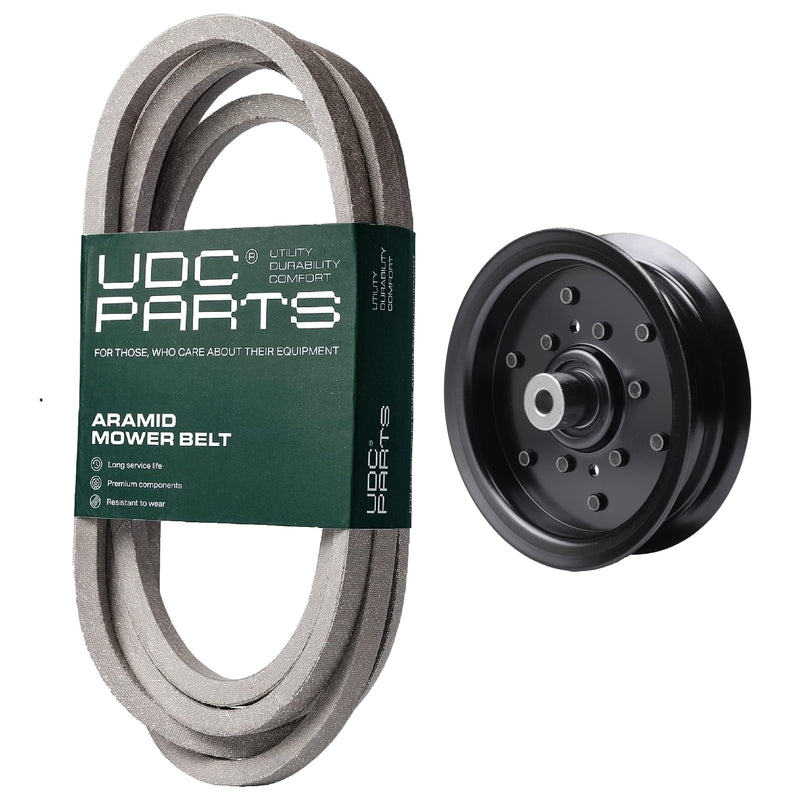  UDC Parts Mower Kit / Belt 196103 + Pulley 532196106 / Fits Poulan Pro PB22H54BF PB22H54BFX PB22H54YT PB24TH54YT PB26H54YT PBGT22H54 PBGT2654 PBGT26H54 PBGT26H55 PBLGT2654 PBLGT26H54 PP24VH54