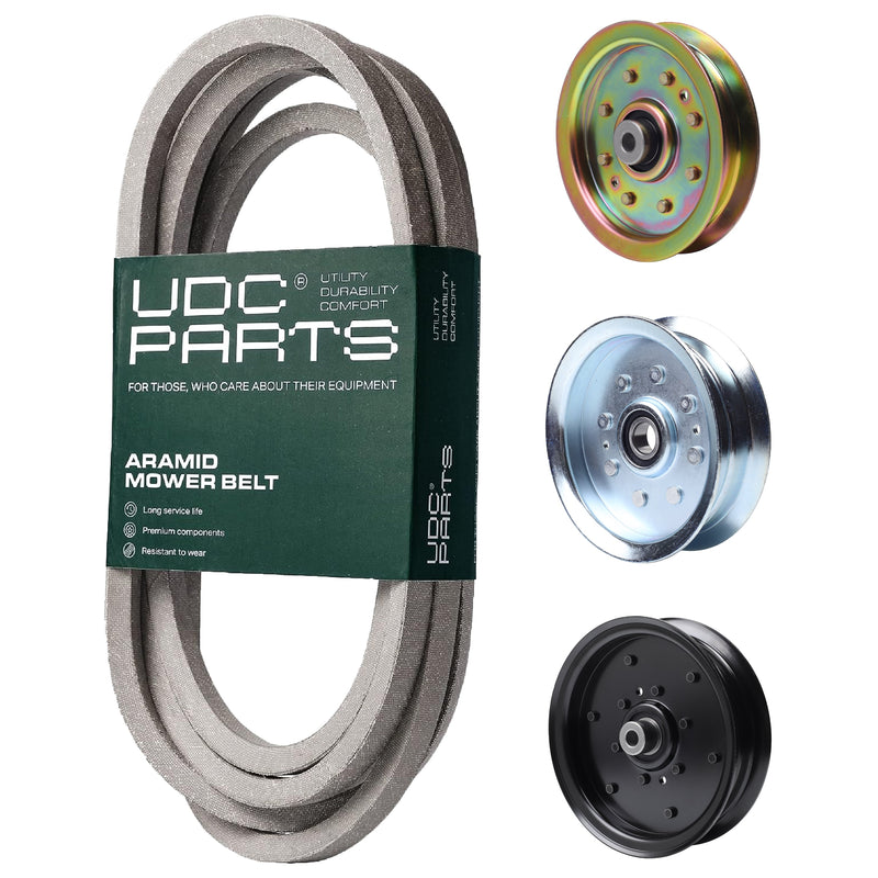  UDC Parts Mower Kit / Belt 754-04329 + Pulley 756-04511B + Pulley 956-04129 + Pulley GY20629 / Fits Cub Cadet RZT-L54 RZT-S54