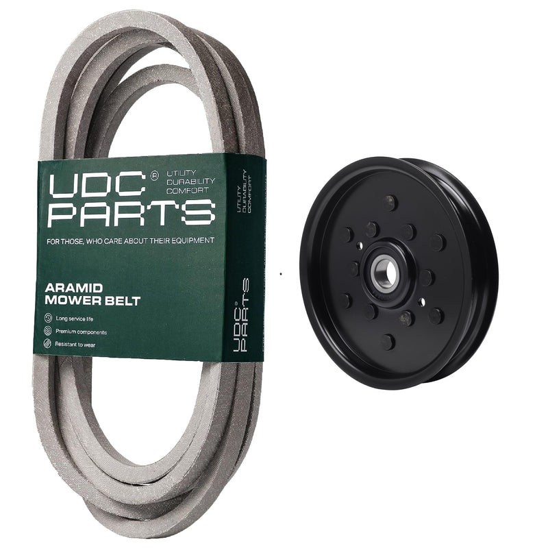 Products -  UDC Parts Mower Kit / Belt M151649 + Pulley AM106627 / Fits John Deere LT166 LT180 LT190