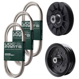 Products -  UDC Parts Mower Kit / Belt 130969 + Belt 138255 + Belt 197253 + Pulley 532194326 + Pulley 532196106 / Fits Jonsered LT2217A