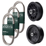 Products -  UDC Parts Mower Kit / Belt 130969 + Belt 140218 + Belt 197253 + Pulley 532196106 + Pulley 532194327 / Fits Jonsered LT2216A2 LT2217A