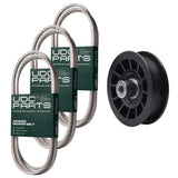  UDC Parts Mower Kit / Belt 130969 + Belt 140218 + Belt 197253 + Pulley 532194327 / Fits Husqvarna LTH171