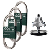 Products -  UDC Parts Mower Kit / Belt 754-04062 + Belt 754-04219 + Belt 754-0467 + Spindle 618-06989 / Fits Yard-Man LT-46