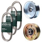 Products -  UDC Parts Mower Kit / Belt 754-04060 + Belt 754-04219 + Belt 954-04207 + Pulley 756-04224 + Pulley GY20629 / Fits Troy-Bilt TB2246
