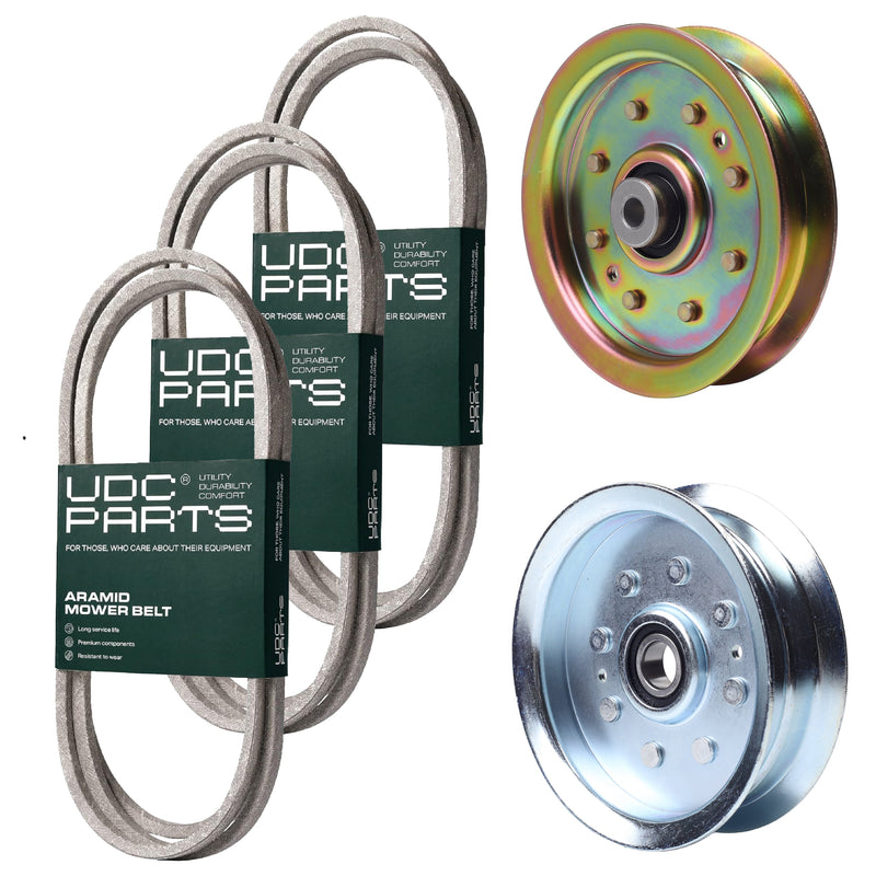 Products -  UDC Parts Mower Kit / Belt 754-04060 + Belt 754-04249 + Belt 754-0467 + Pulley 956-04129 + Pulley GY20629 / Fits Troy-Bilt TB42