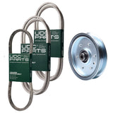 Products -  UDC Parts Mower Kit / Belt 754-0467 + Belt 754-0468 + Belt 754-0497 + Pulley 756-1229 / Fits Huskee 608G 608H