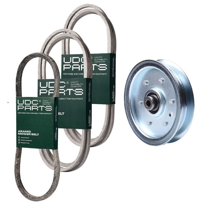 Products -  UDC Parts Mower Kit / Belt 754-0467 + Belt 754-0468 + Belt 754-0497 + Pulley 756-1229 / Fits Huskee 608G 608H